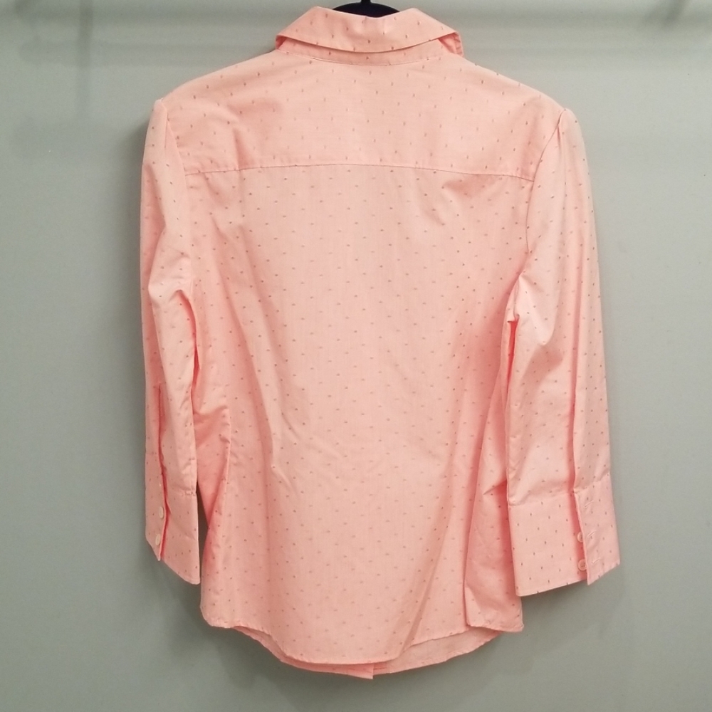 Banana Republic Pink Print 3/4 Length Sleeve Top - Picture 8 of 8